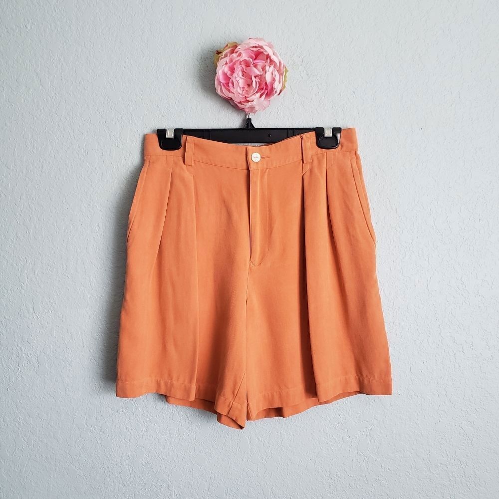Vintage Tommy Bahama Orange Silk Shorts